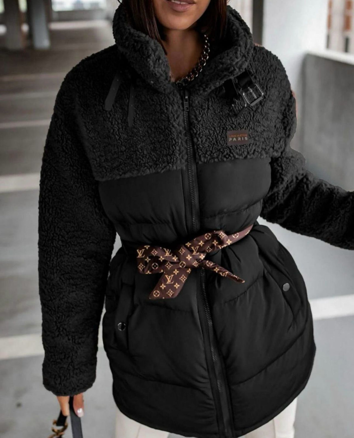 Kemerli Şişme Mont