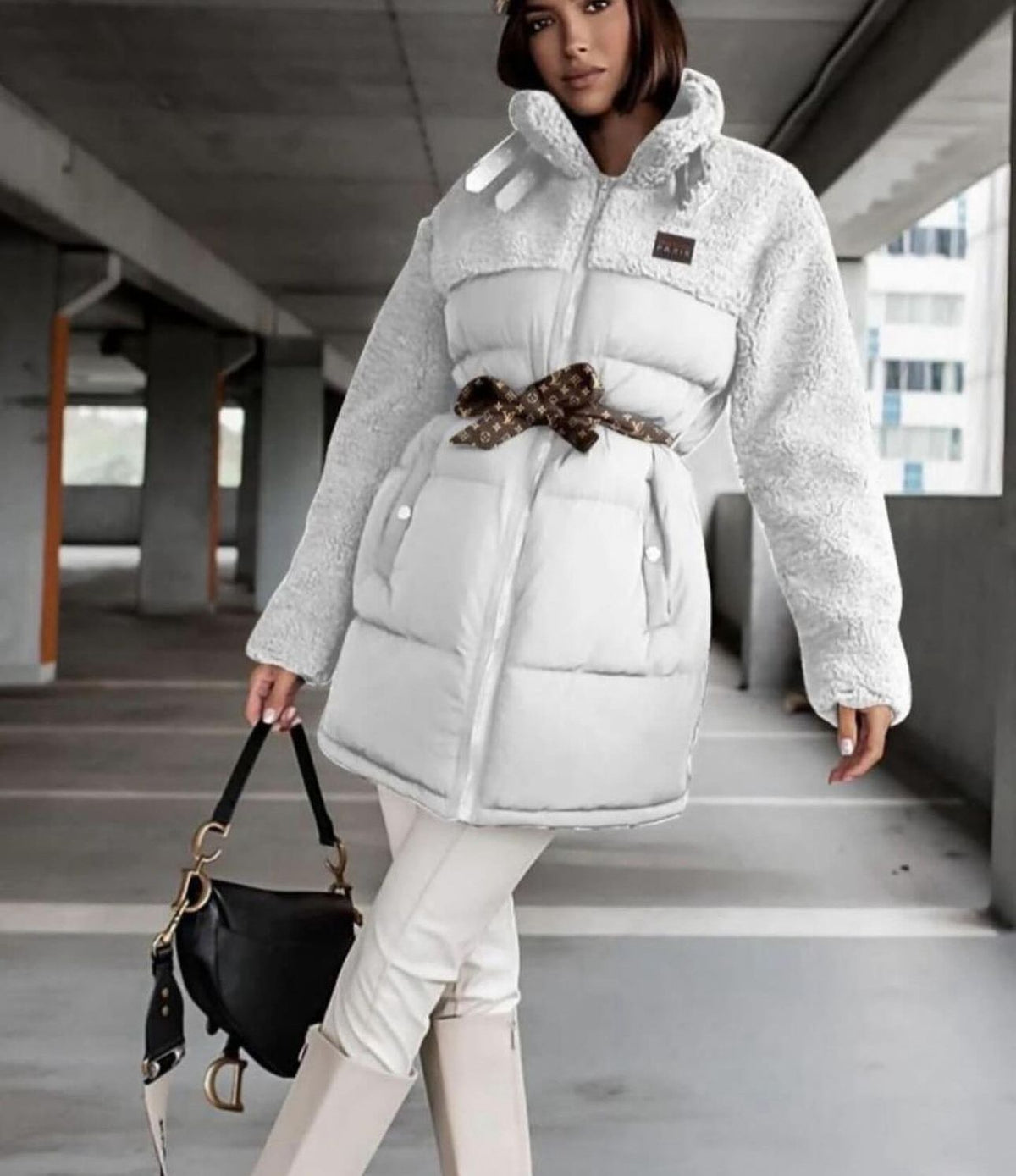 Kemerli Şişme Mont